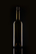 © dohee - wine bottle silhouette on the black
