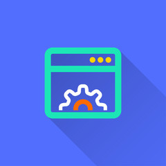 Poster - browser vector icon.