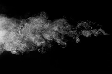 movement of smoke on black background, smoke background,