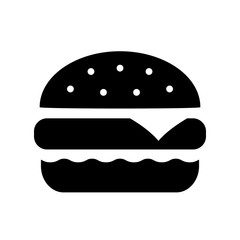 Wall Mural - burger vector icon