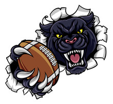 Black Panther American Football Mascot