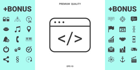 Code editor icon