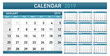 Calendar Planner 2019 year. Simple minimal wall type calendar template. Week starts from sunday. vector illustrator