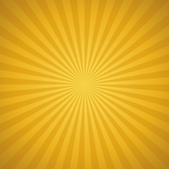 Poster - Vector golden sunburst background. Abstract background with rays.