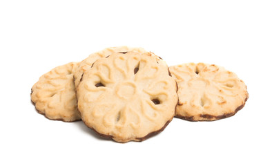 butter cookies isolated