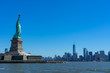 Statue of Liberty Looking Upon Skyline