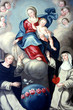 © lemélangedesgenres - La Vierge à l'Enfant tend un rosaire à Saint-Dominique et à Sainte-Catherine de Sienne. Eglise Notre-Dame de l'Assomption. The Virgin and Child, St. Dominic and St. Catherine of Siena.