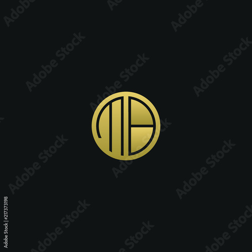 Unique Modern Trendy Mb Black And Gold Color Initial Based Icon Logo Stock Vector Adobe Stock