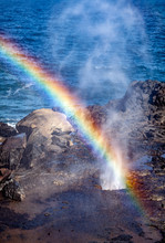 Rainbow At Ocean