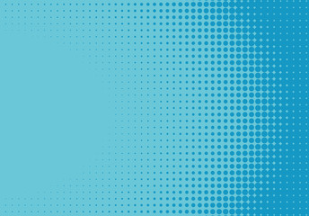 Poster - Pop art styled halftone retro background with comic dots