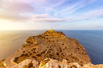 Sticker - Mallorca Cap Formentor Landschaft Natur Leuchtturm Meer Reise Reisen Spanien