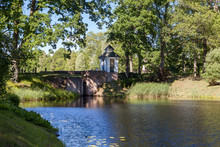 Small Chapel On The Bank Of The Lake