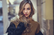 © javiindy - Beautiful blonde russian woman in urban background
