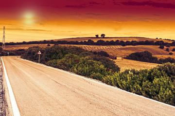 Wall Mural - Mysterious Spanish road