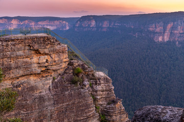 Wall Mural - Pulpit Rock Blue Mountains Australia