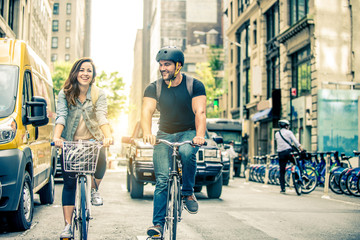 Cyclists in New York