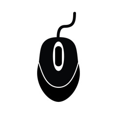 Poster - Modern computer mouse icon isolated on white background – vector