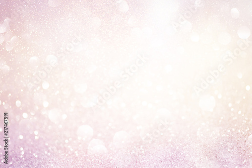 Photographie pale pink glittering christmas lights