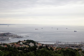 Wall Mural - Trieste, castello di Miramare e landscapes