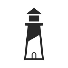 Canvas Print - Lighthouse logo. Tower icon. Marine symbol. Vector eps 08.