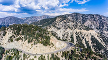Mountain Road, Hairpin Turn On Angeles Crest Highway 02