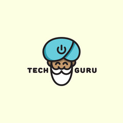 Canvas Print - Tech guru logo