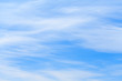 White clouds in azure sky as background