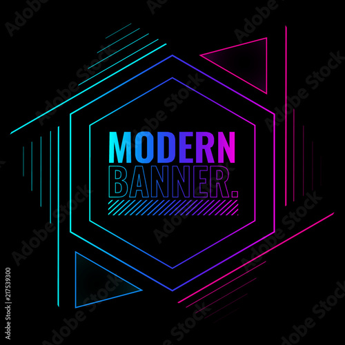 Simple Futuristic Modern Banner Background Buy This Stock Vector