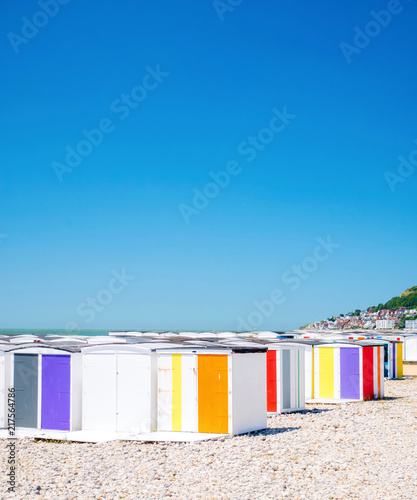 Le Havre Cabanes De La Plage En Normandie France Buy