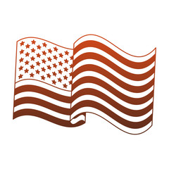 Wall Mural - United States flag vector illustration graphic design