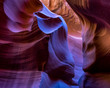 primate face in sandstone antelope canyon