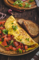 Vegetarian omelette