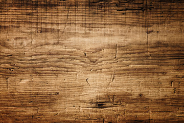 Dark Brown Wood Texture with Scratches