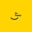 Smile be Happy Vector Template Design Illustration
