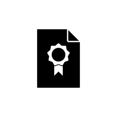 Poster - prize on document icon. Element of document icon. Premium quality graphic design icon. Signs and symbols collection icon for websites, web design, mobile app