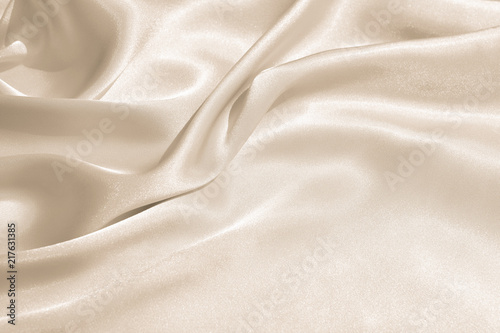 Cuadros en Lienzo The texture of the satin fabric of beige color for the background