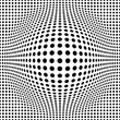 seamless background with optical illusion of a ball