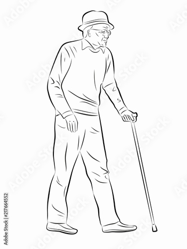 illustration-of-an-old-man-vector-draw-stock-vector-adobe-stock