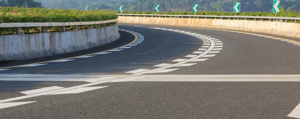 Highway in forest