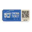 Cinema Ticket with QR Code