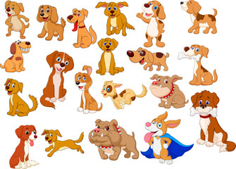 Canvas Print - Cartoon dogs collection