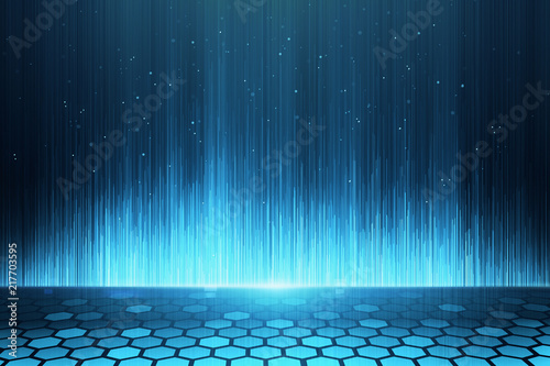 Creative blue hexagonal texture
