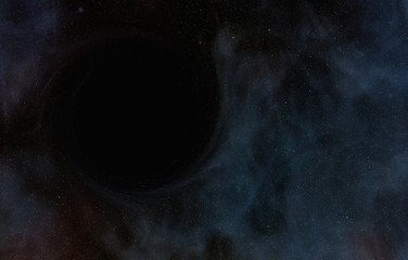 Wall Mural - black hole in space. abstract background.