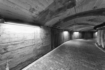 Poster - empty old tunnel