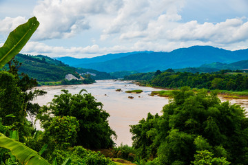 Sticker - Natural view of Mekong river