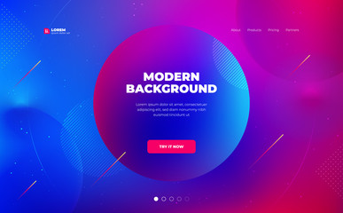 Wall Mural - Liquid color background design. Fluid gradient shapes composition. Futuristic design posters. Eps10 vector.