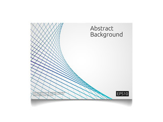 Poster - abstract colorful line art cover template with gradient shape composition design concept background vector illustration