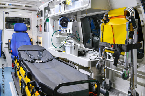 Emergency Equipment And Devices Ambulance Interior Details