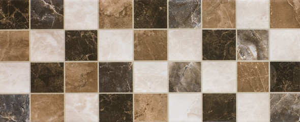 ceramic tile, abstract mosaic ornamental geometric pattern