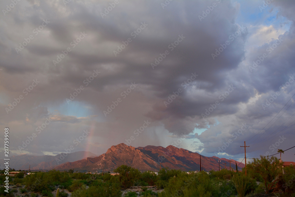 Photo Art Print Monsoon Rainbow Over Catalina Mountains Tucson Oro Photo Art Print Monsoon Rainbow Over Catalina Mountains Tucson Oro Valley Arizona Europosters
